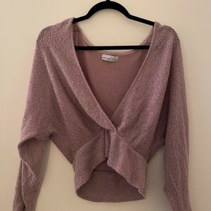 Urban Outfitters Montana Cozy Surplice Top Size M